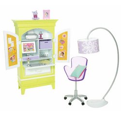 Barbie My House Armoire Desk Set