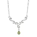 Sterling Silver Triskele with Peridot Necklace