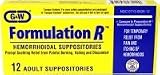 Product details for Formulation R Hemorrhoidal (Suppositories) 12 Count