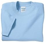 NEW Gildan Ultra Cotton - Youth 100% Cotton T-Shirt Light Blue-M
