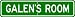GALEN ROOM SIGN - Personalized Gift Boy or Girl, Aluminum
