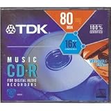 TDK CDR Media 700MB 80 Minute (1-Pack, for audio only)