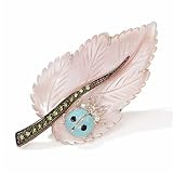 14k White Gold Mother-Of-Pearl, Turquoise, Tsavorite, Tanzanite And Diamond Pin