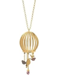 Artency, Call to Freedom, 24k Gold Plated Sterling Silver, Necklace, Contemporary Artist Design