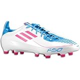 Adidas - F50 Adizero Trx Fg (Syn) Mens Football Shoe In Lghtwhite / Radian Pink / Cyan, Size: 9 D(M) US Mens, Color: Lghtwhite / Radian Pink / Cyan