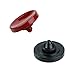 Foto&Tech 2PC Dark Red+BK Soft Shutter Release Button Compatible with Fujifilm X-T20 X-T10 X-T3 X-T2 X-PRO2 X-PRO1 X100F X100T X100S X30 X-E2S X-E3/Sony RX1R II RX10 IV III II/Lecia M10 M9/Nikon Df F3