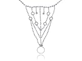 Indian Inspired Shooting Star Chain Design Bridal Crystal Finger Ring Bracelet
