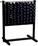 Aerobic Neoprene Dumbbell Pack With Rack - 1-10lbs Set Large