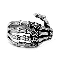 Skeletal Hand - Stainless Steel Biker Ring