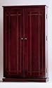 Wood Mission Style CD, DVD, Video Storage Cabinet - Cherry