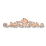 19'W X 4-1/4'H X 5/8'TH, Hand Carved Hard Wood Vineyard Applique Onlay Corbel. (Zakros Designs)