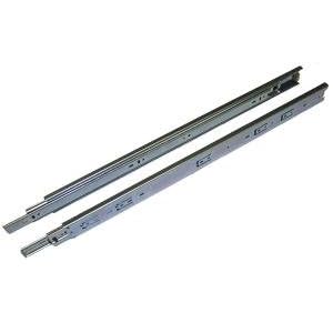 Drawer Slide, Full Extension, 24 in., Zinc, 100 lb. Capacity, Medium Duty