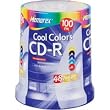 Memorex Cool Colors 48x Write-Once CD-r Spindle - 100 Pack