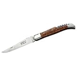 Laguiole-Messer, Sandvik-12C27-Stahl, Thuya-Holz, Edelstahlbacken, Korkenziehervon "Laguiole R. David"