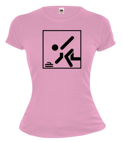 Girlie T-Shirt Curling-Pictogram