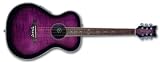 Daisy Rock Pixie Acoustic/Electric Guitar, Plum Purple Burst
