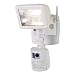 Cooper Lighting MAC100W 110-Degree 100-Watt Motion-Sensing Floodlight with Security Camera and Microphone, White