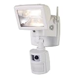 Cooper Lighting MAC100W 110 Degree 100W Motion Security Camera and Floodlight System, White