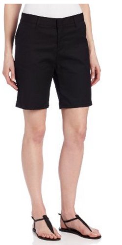 Dickies Women's Flat Front Short,Black,16