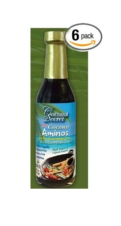 Coconut Secret Raw Organic Vegan Coconut Aminos 8 Fl Oz (Pack of 6)