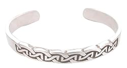 Celtic Knot Pattern Druid Irish Pewter Bracelet