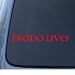 FRODO LIVES - Lord of the Rings - Car, Truck, Notebook, Vinyl Decal Sticker #1101 | Vinyl Color: Red