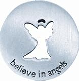 believe in Angels, Pewter Token Pendants, 18" bead chain by Irish Claddagh Celtic ROAD