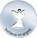 believe in Angels, Pewter Token Pendants, 18 bead chain