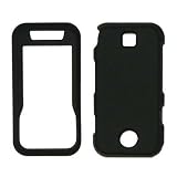 Black Rubberized Snap-On Cover Hard Cell Phone Protector Case for Motorola Rival A455
