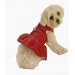 Velour Holiday Dog Party Dress Size Small