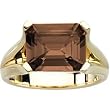 14K Yellow Gold Smoky Quartz Ring