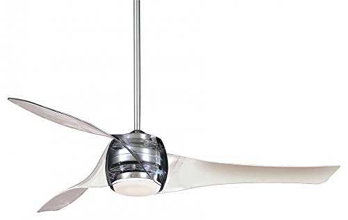 Translucent 3 Blade 58inch Ceiling Fan - Light, Wall Control and Blades Included Model-F803-TL