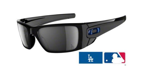 Oakley Mens Fuel Cell OO9096-47 Square Dodgers Sunglasses,Polished Black Frame/Black Iridium Lens,One Size