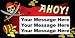 '' AHOY '' - CUSTOM PIRATE BANNER (Variety of Sizes)