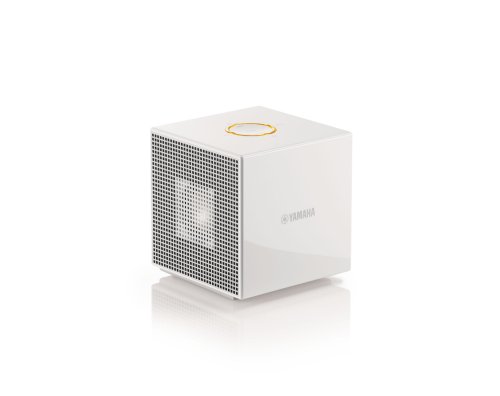 Yamaha NX-A01WH Compact Cube Shaped-Shaped Powered Speaker, White