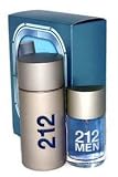 Carolina Herrera 212 By Carolina Herrera For Men. Gift Set ( Eau De Toilette Spray 3.4-Ounces + Eau De Toilette Spray 1.0-Ounces)