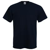 Fruit of the Loom Super Premium T-Shirt Deep Navy Small (35-37¨)