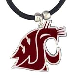 NCAA Washington State Cougars Rubber Cord Necklace