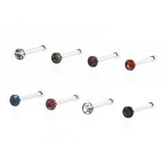 8 er SET Nasenpiercing PIN Nasenstecker Nase Nose
