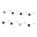 8 er SET Nasenpiercing PIN Nasenstecker Nase Nose