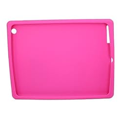 HDE&reg; Hot Pink Silicone Cover compatible with Apple&reg; iPad 2TM