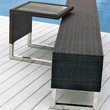 Frontgate - Domino Bench - Outdoor Patio Furniture