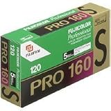 Fujifilm Fujicolor Pro 160S Color Negative Film, ISO 160, 120 Size, Pack of 5, USA