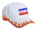 VOTE FOR VIDEO GAMES Adult White Hat with Red Flames FIRE photo