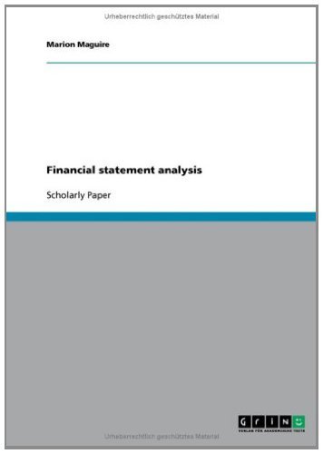Financial statement analysis