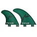 FCS R-2 RUSTY PERFORMANCE CORE SURFBOARD QUAD FIN SET - GREEN