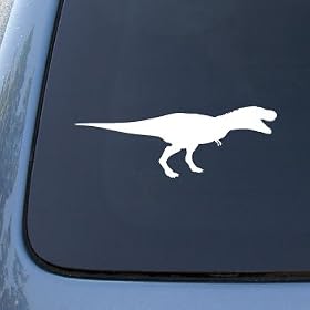 TYRANNOSAURUS REX DINOSAUR - Vinyl Car Decal Sticker #1754 | Vinyl Color: White