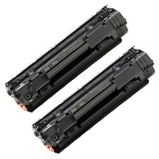 Pack Of Two Green Apple Imaging Brand HP CE285A Re-manufactured Toner Cartridges for HP LJ P1102, M1212nf