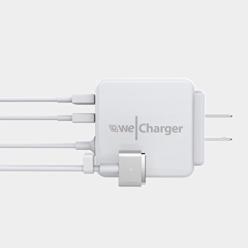 Wecharger®Dual USB Power Adapter with T-shaped 45W 60W Magsafe2 Adaptor for Macbook Air