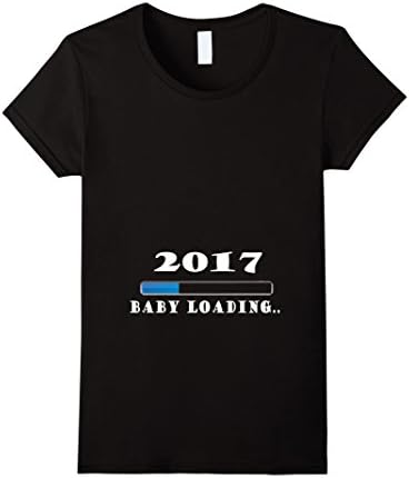 Women's Baby Loading Maternity -2017 Tshirt XL Black